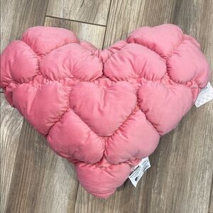 Target Teen Home Puffy Oversize 💕 Pink Heart Throw Pillow NWT Valentine💕